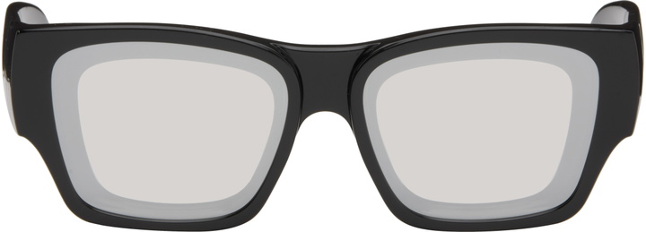Photo: LOEWE Black Paula's Ibiza Goggle Rectangle Sunglasses