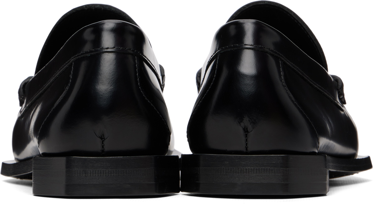 Casablanca Black Leather Loafers