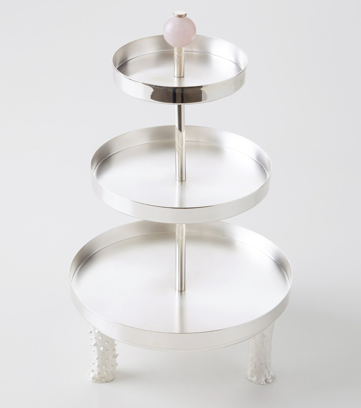 Natalia Criado Embellished silver-plated metal cake stand