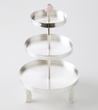 Natalia Criado Embellished silver-plated metal cake stand