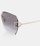 Cartier Eyewear Collection Signature C de Cartier square sunglasses