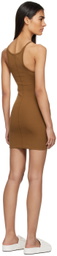 ÉTERNE Brown Tank Minidress