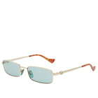 Gucci Women's Eyewear GG1600S Sunglasses in Gold/Green 