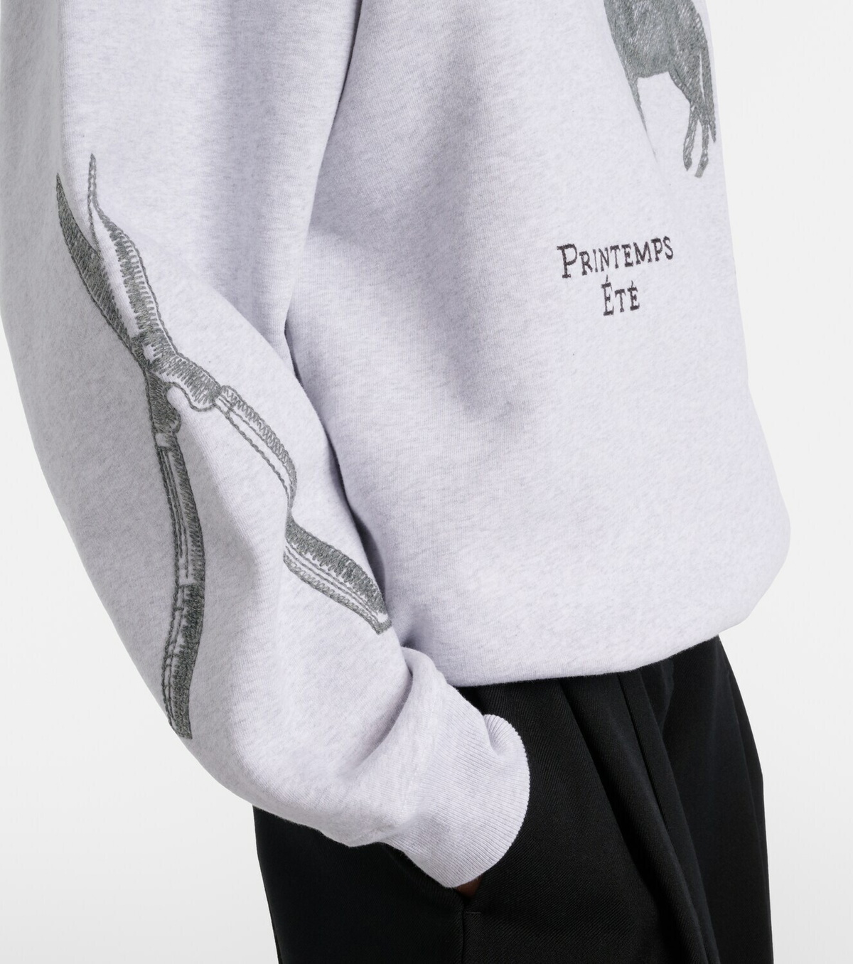 Jacquemus Ane embroidered cotton sweatshirt