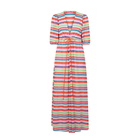 MC2 Saint Barth Chevron Raschel Knit Long Beach Dress Bliss With Striped Pattern