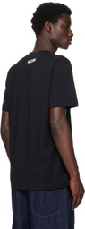 Moschino Black Printed Organic Cotton T-shirt