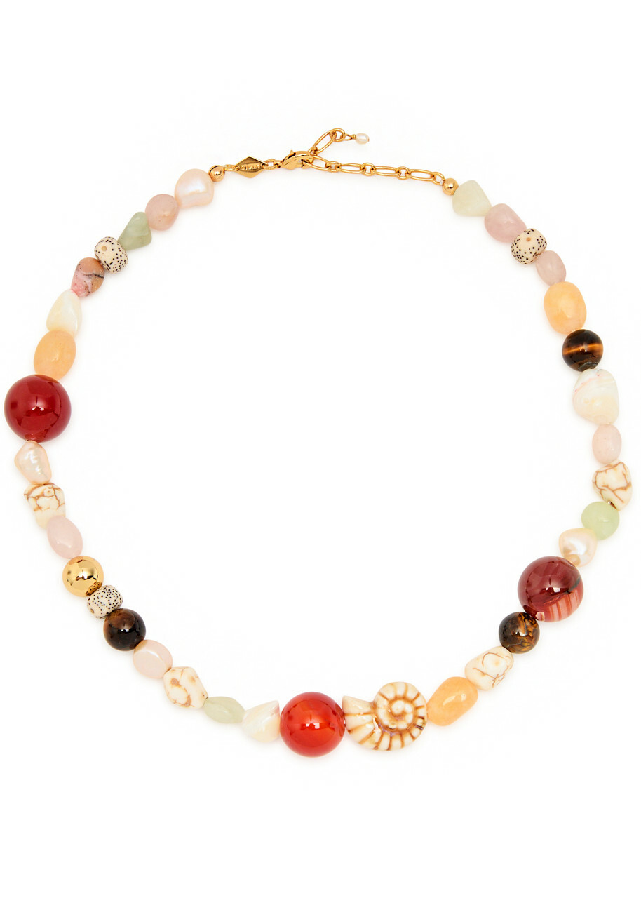 Anni LU Seaside 18kt Gold-plated Necklace - Cream - One Size
