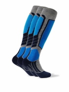 Falke - SK2 Intermediate Three-Pack Jacquard-Knit Ski Socks - Multi