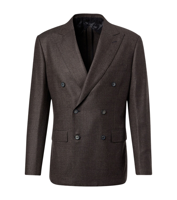 Photo: Brioni Prince of Wales check wool blazer
