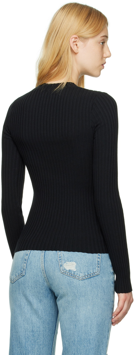 ANINE BING Black Cecily Long Sleeve T Shirt ANINE BING