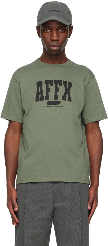 Photo: AFFXWRKS Green Varsity T-Shirt