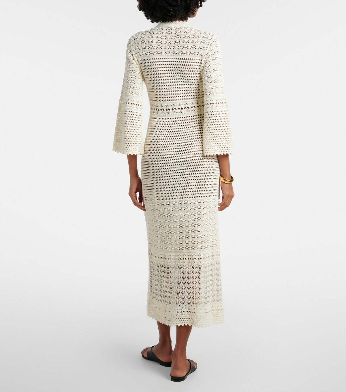Eres Madone crochet midi dress