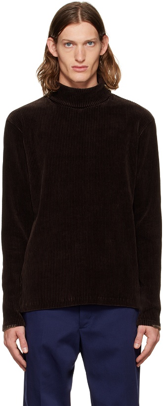 Photo: Andersson Bell Brown Ribbed Turtleneck