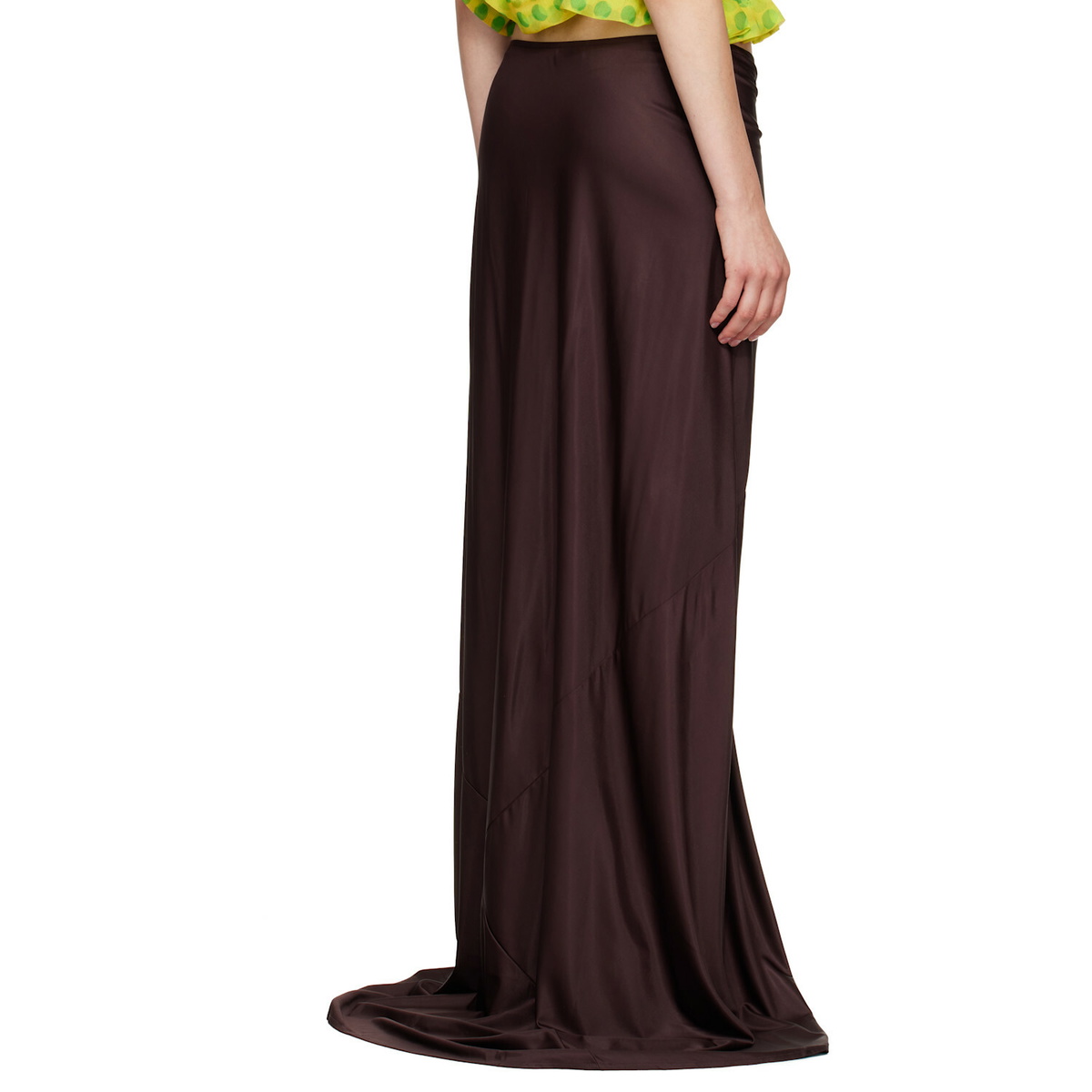 Dries Van Noten Burgundy Humila Maxi Skirt