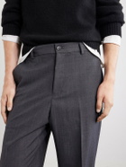 A.P.C. - Dylan Straight-Leg Wool-Blend Grain de Poudre Trousers - Gray