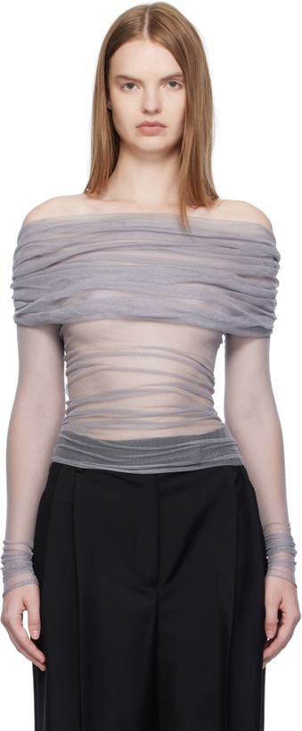 Photo: Christopher Esber Gray Veiled Top