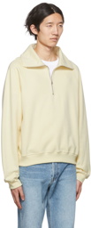 Recto SSENSE Exclusive Yellow Half-Zip Sweater