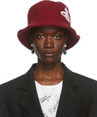 Vivienne Westwood Red Wool Logo Bucket Hat