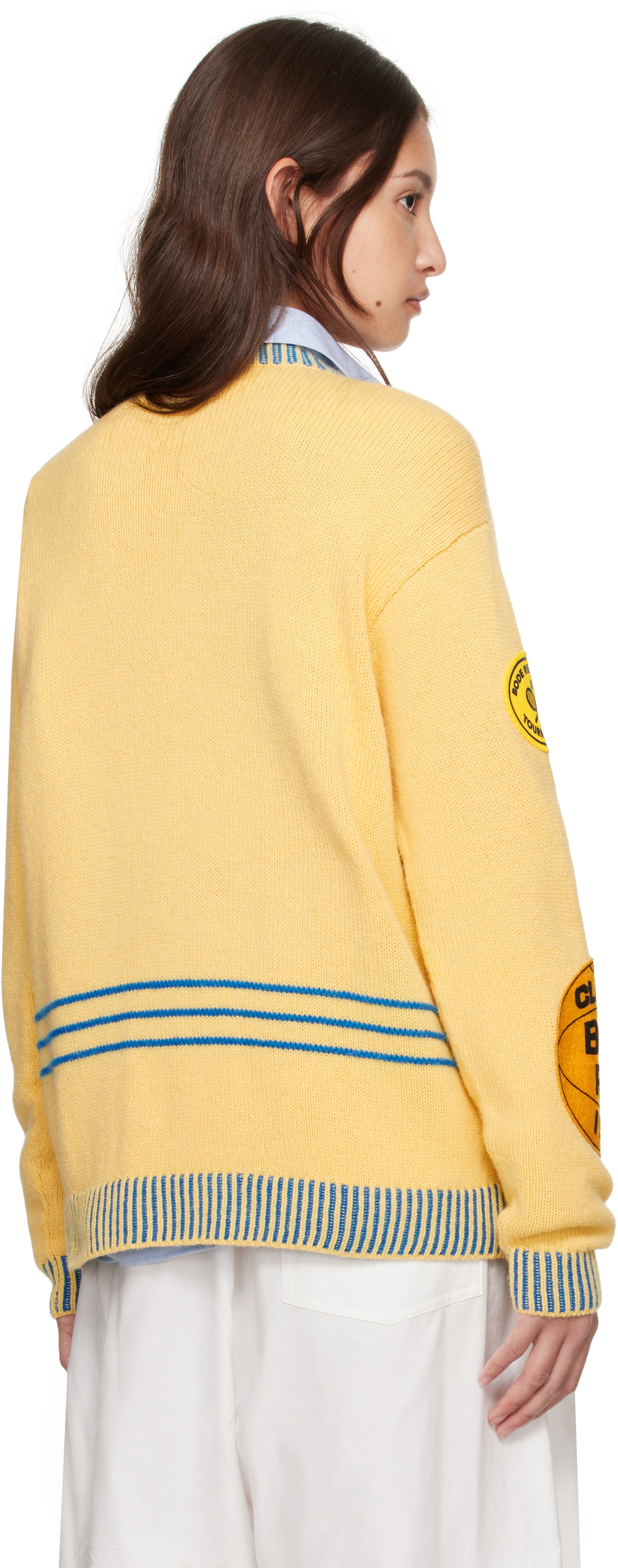 Bode Yellow Jockey Sweater