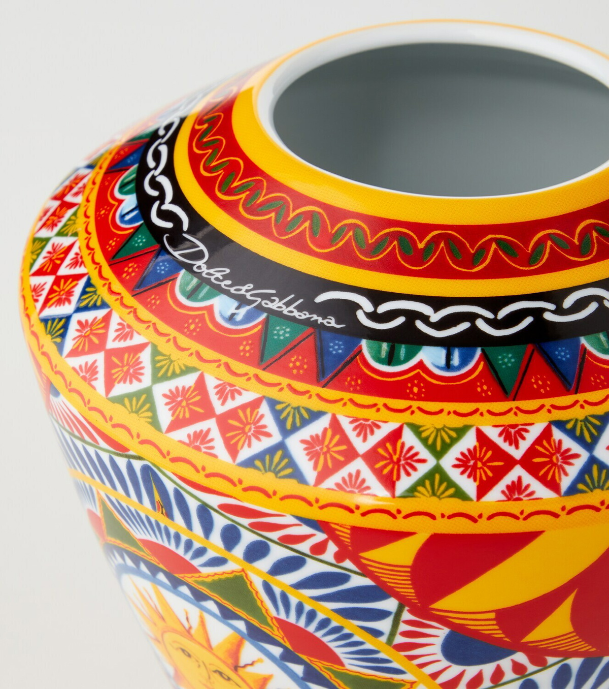Dolce&Gabbana Casa Carretto Small porcelain vase