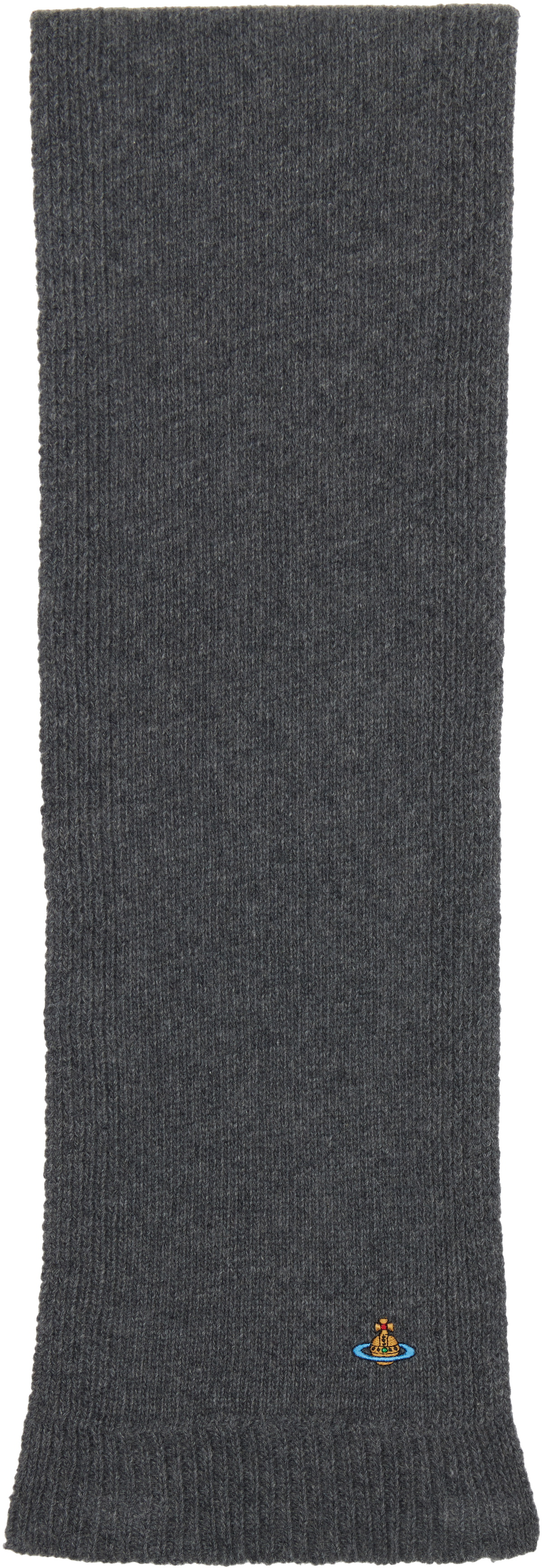 Vivienne Westwood Gray Cashmere Scarf