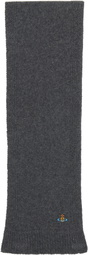 Vivienne Westwood Gray Cashmere Scarf