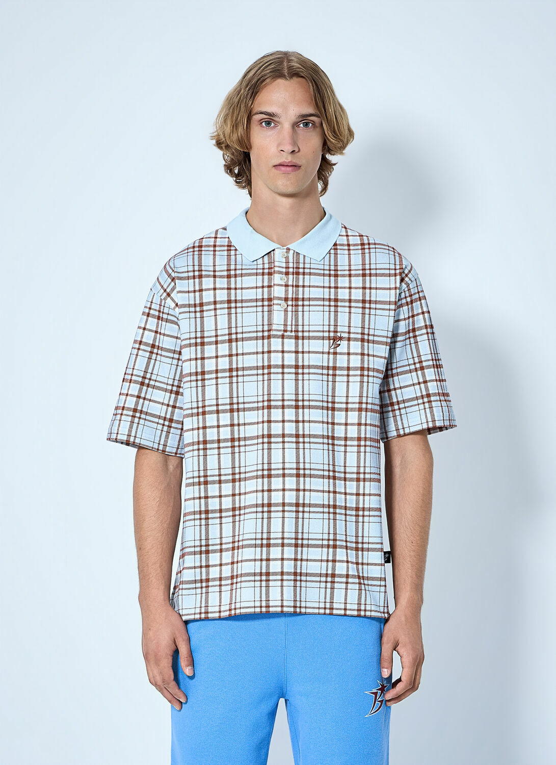 Bott Plaid Polo Shirt