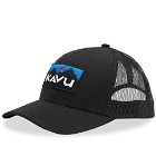 KAVU Men's Above Standard Logo Cap in Faded Black