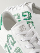 Givenchy - City Sport Logo-Print Leather Sneakers - White