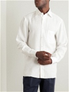 Rubinacci - Cutaway-Collar Linen Shirt - White