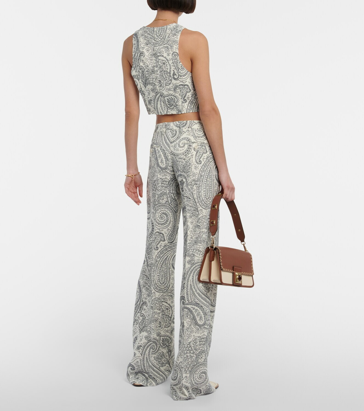 Etro - Paisley high-rise wide-leg pants Etro