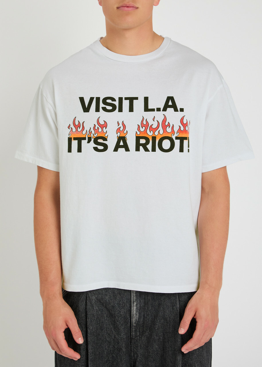 GALLERY DEPT. | LA RIOT TEE WHITE 半袖Tシャツ 白 L.a. Riot Tee White | The Webster