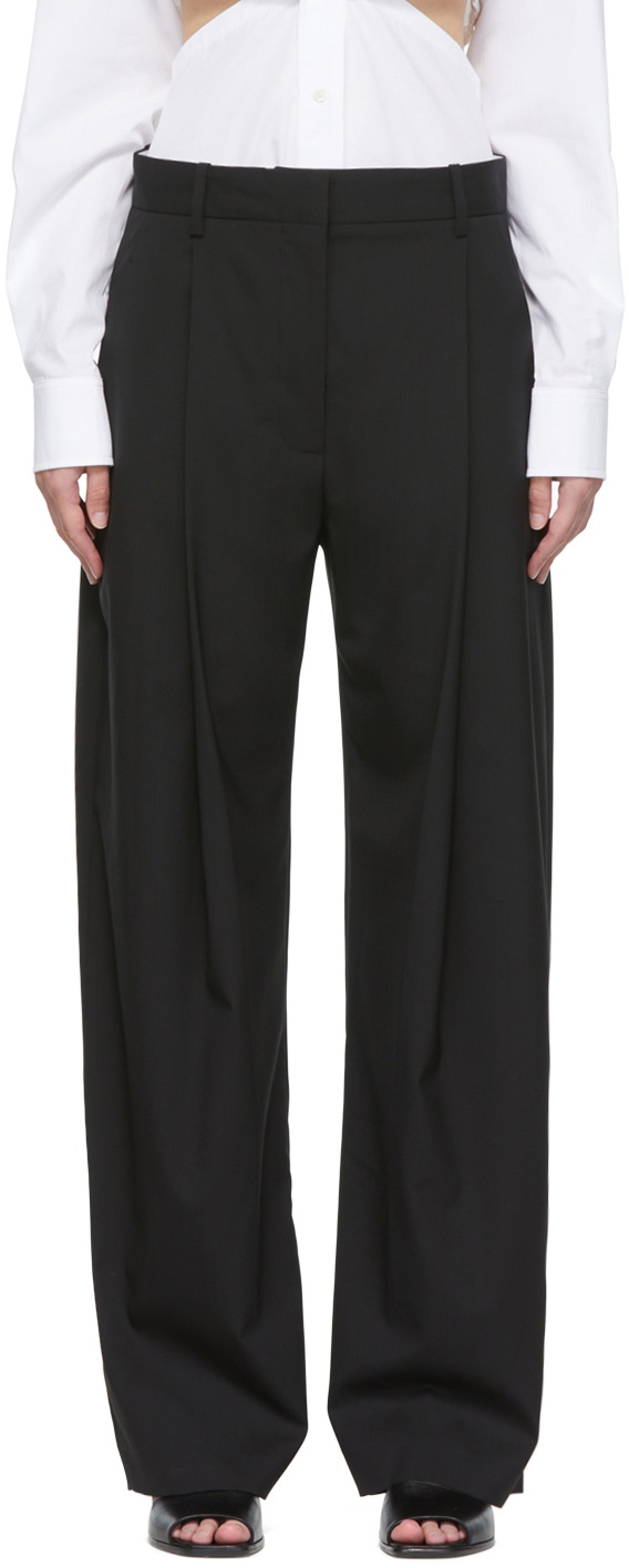 Victoria Beckham Black Wool Trousers Victoria Beckham