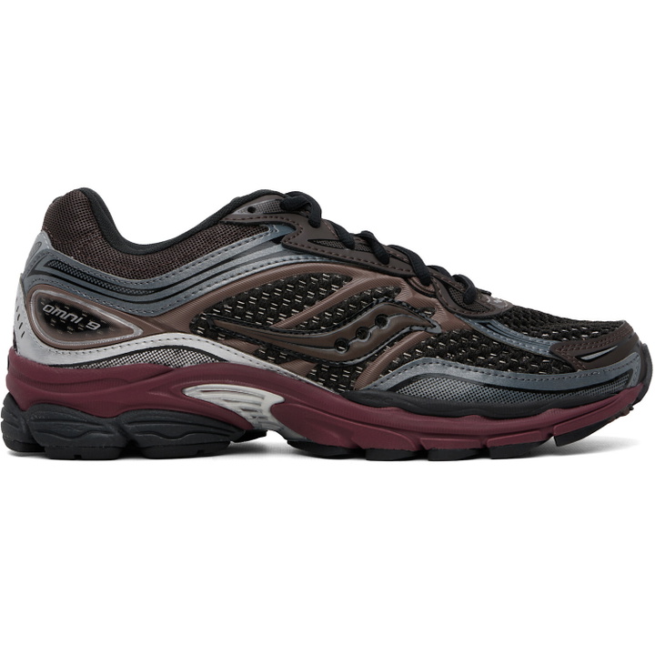 Photo: Saucony Black & Purple Progrid Omni 9 Sneakers