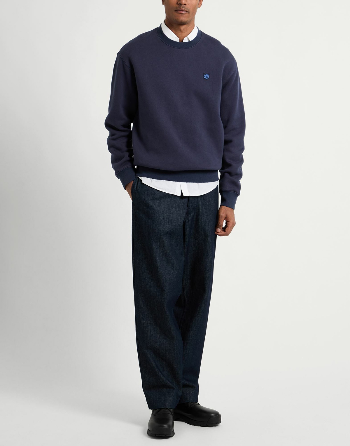 Maison Kitsuné Mens Sweatshirt in Navy