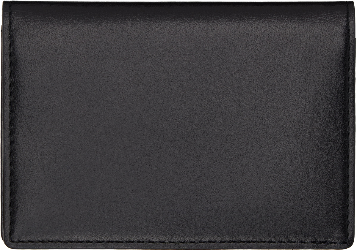 YOHJI YAMAMOTO Black Leather Card Holder