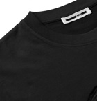 McQ Alexander McQueen - Logo-Embroidered Cotton-Jersey T-Shirt - Black