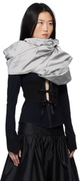 Paula Canovas Del Vas Black & Grey Puff Cardigan