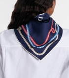 Prada Printed silk twill scarf