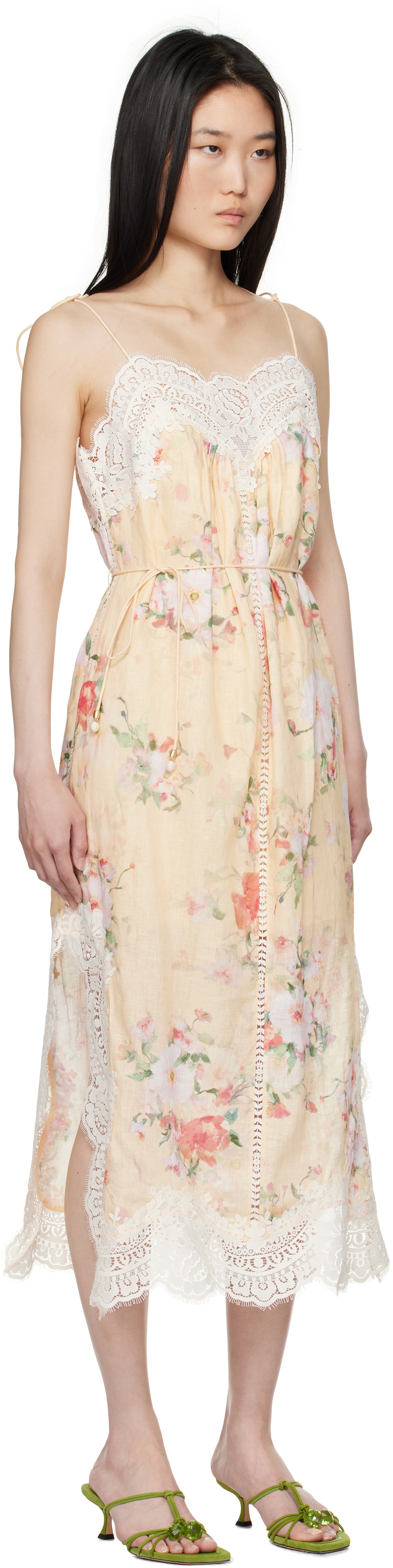 ワンピース ETMON Slip Drape Lace Dress, Yellow il_fullxfull.2481652891_3m4a.jpg