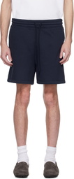 SKIMS Navy Fleece Lounge Relaxed Shorts