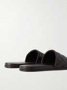 Bottega Veneta - Sunday Intrecciato Leather Slides - Brown