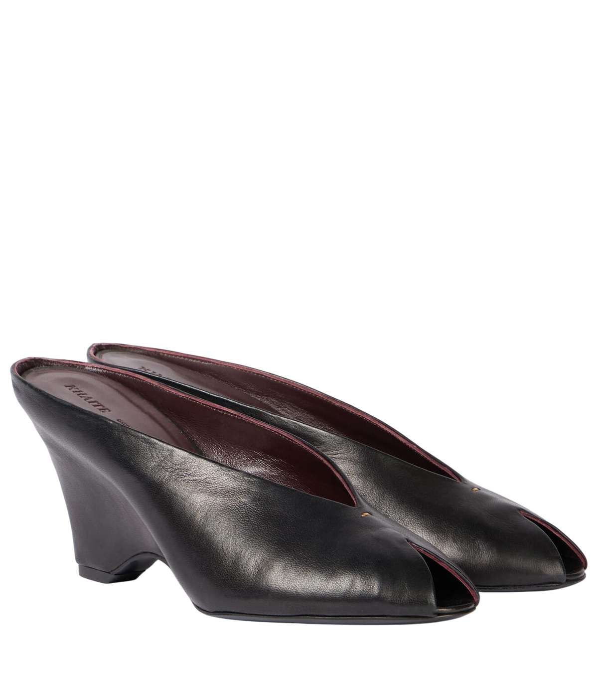 KHAITE Black 'The Linden' Heeled Sandals Khaite