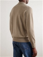 William Lockie - Oxton Cashmere Half-Zip Sweater - Neutrals