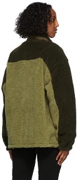 AMBUSH Green Fleece Zip Jacket