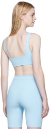 Girlfriend Collective Blue Tommy Sport Bra