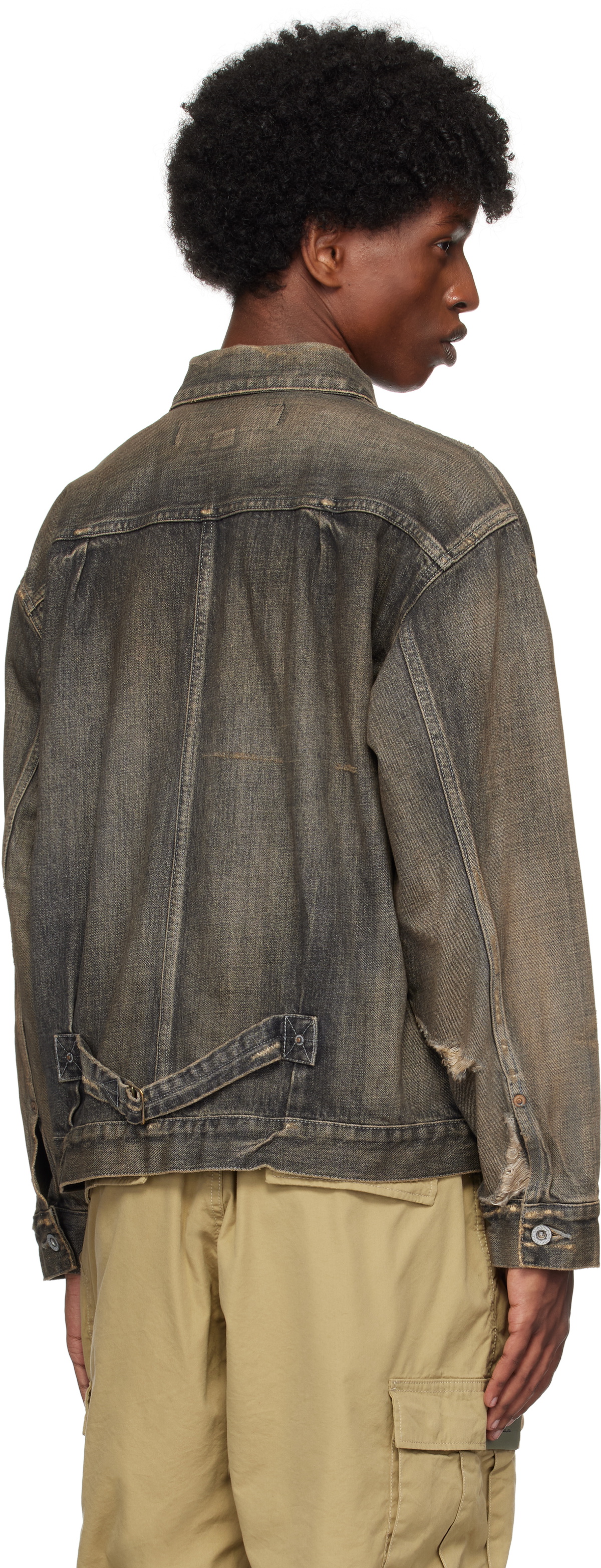 Neighborhood Black Type-1 Denim Jacket Neighborhood Neighborhood Black Type-1 Denim Jacket Neighborhood