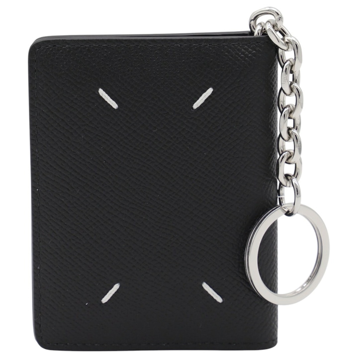 Photo: Maison Margiela Black Leather Four Stitches Card Holder