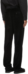 The Row Black Corduroy Elijah Trousers