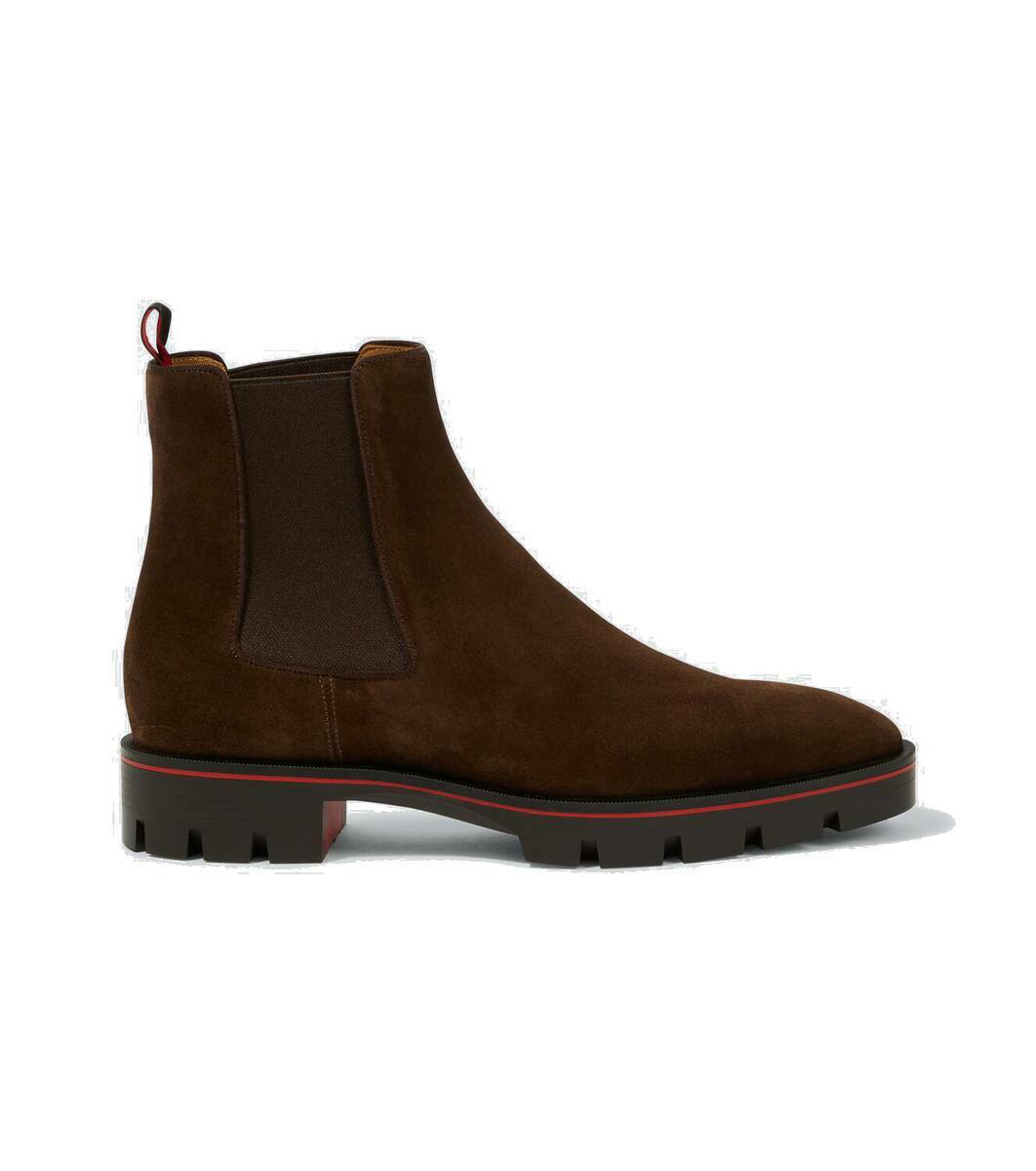 Photo: Christian Louboutin Alpinosol suede ankle boots